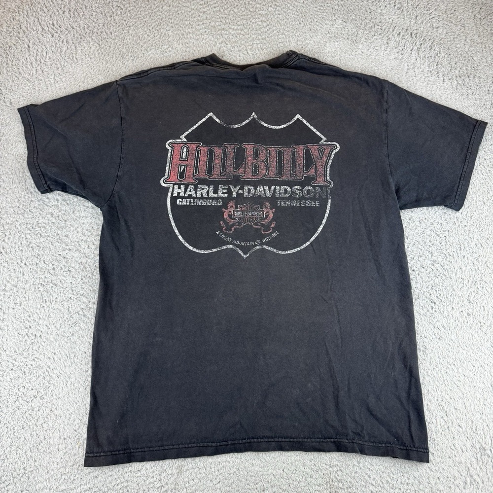 hillbilly Harley Davidson Faded T Shirt Men's Size Large Tennessee Y2k‎